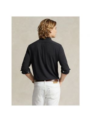 Camisa de algodón Polo Ralph Lauren negro