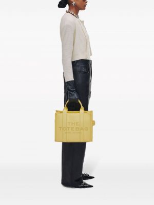 Kožená shopper kabelka Marc Jacobs žlutá