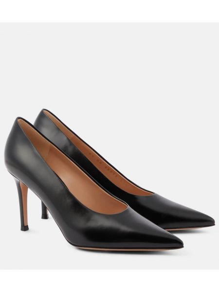 Escarpins en cuir Gianvito Rossi noir