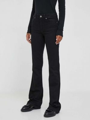 Džíny s vysokým pasem United Colors Of Benetton černé