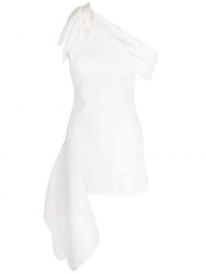 Asymetrické večerní šaty Maticevski bílé