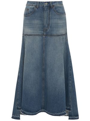 Džínová sukně Victoria Beckham modré