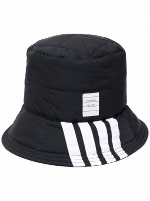 Pikowany kapelusz Thom Browne czarny