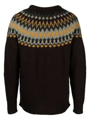 Pullover mit rundem ausschnitt Ymc braun