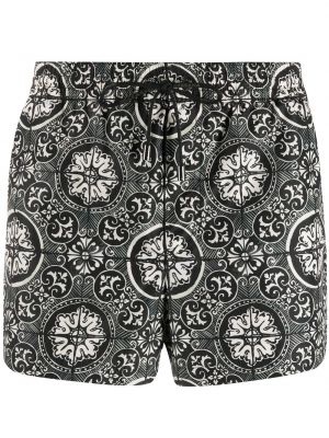 Trykt shorts Dolce & Gabbana svart