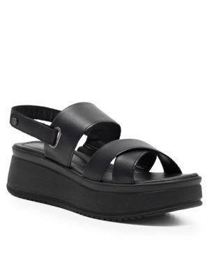 Kožené sandály Lasocki černé