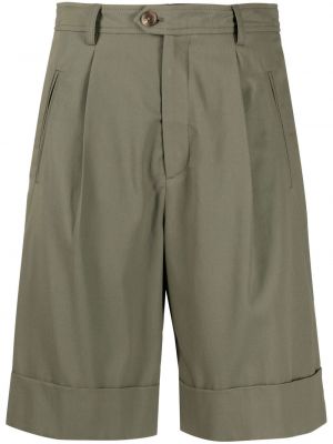 Plissert bomull shorts Closed grønn