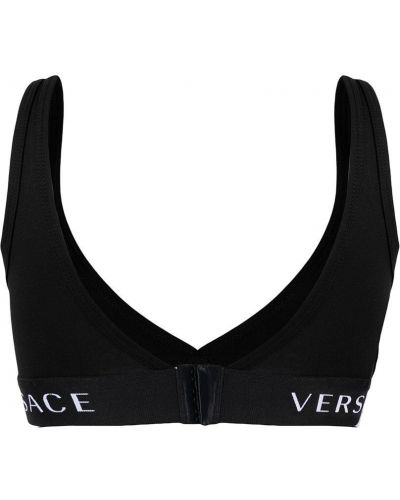 Krūšturis ar apdruku Versace melns