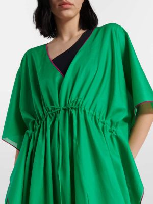 Bavlněné midi šaty Eres zelené