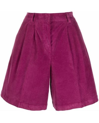 Kordfløyel shorts Pt01 lilla