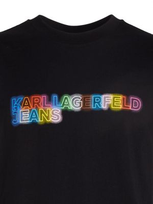 Džinsa krekls Karl Lagerfeld Jeans melns