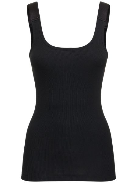 Jersey tank top Helmut Lang svart