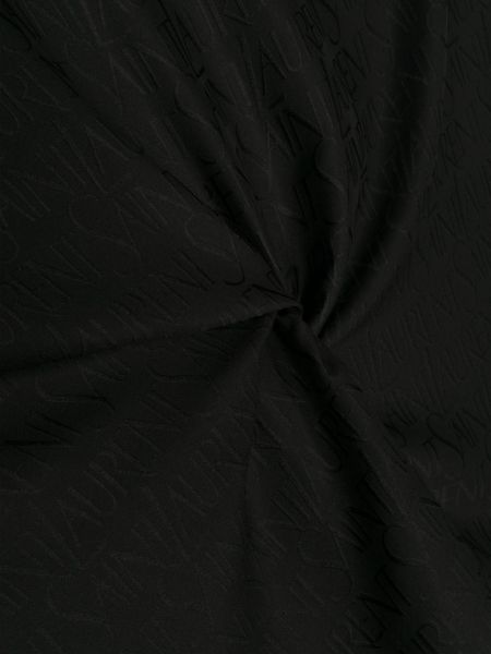 Žakárový šál Saint Laurent černý