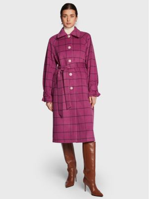 Cappotto di lana Custommade rosa