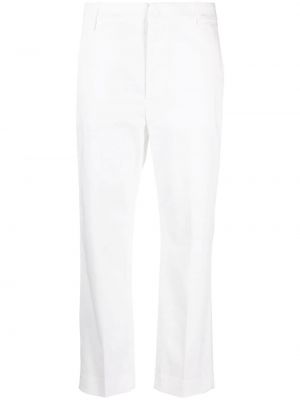 Rovné kalhoty Dondup bílé