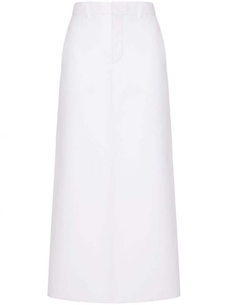 Pamučna midi suknja Valentino Garavani bijela