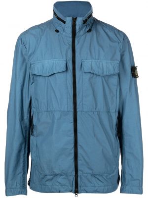 Zip lett jakke Stone Island blå