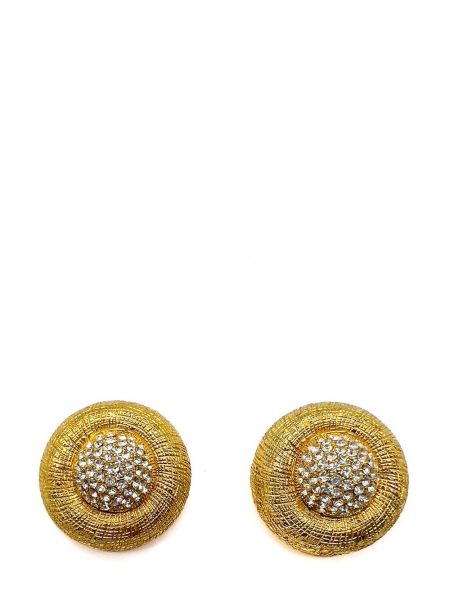 Boucles d'oreilles en cristal Jennifer Gibson Jewellery doré