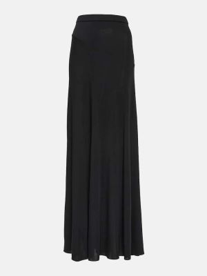 Maxi φούστα με ψηλή μέση από ζέρσεϋ Tom Ford μαύρο