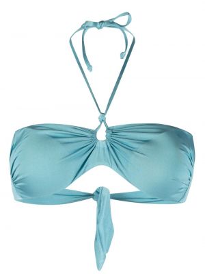 Bikini med drapering Mc2 Saint Barth blå