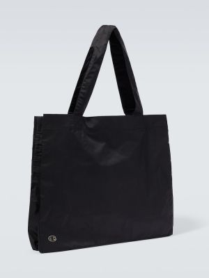 Shopper kabelka z nylonu Rick Owens černá
