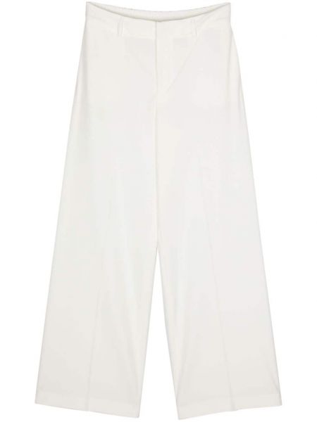 Сатенени кльощави панталони Pt Torino бяло
