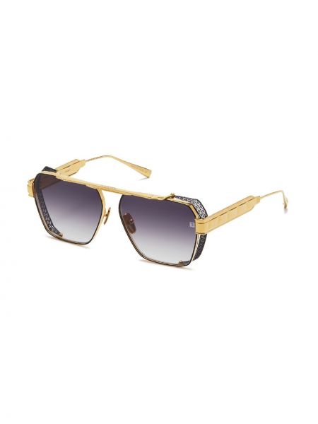 Oversize sonnenbrille Balmain Eyewear gold