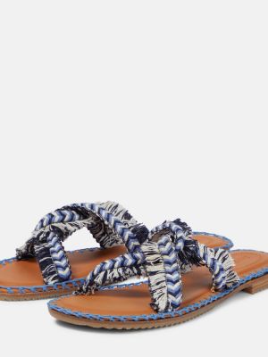 Pletené sandále Zimmermann modrá
