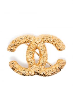 Broš Chanel Pre-owned zlatna