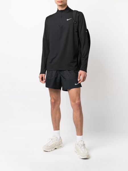T-shirt mit reißverschluss Nike schwarz