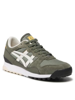 Ilgaauliai batai su tigro raštu Onitsuka Tiger žalia