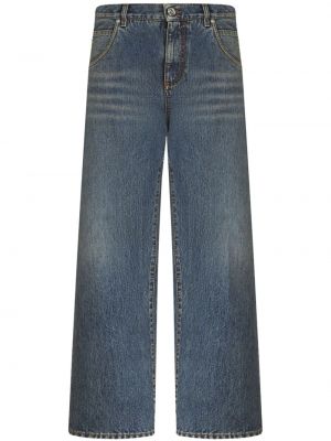 Voľné bavlnené džínsy Etro modrá