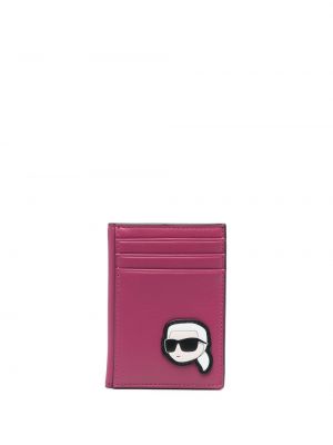 Портмоне с принт Karl Lagerfeld розово