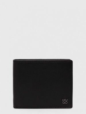 Usnjena denarnica Hugo črna