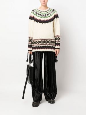 Pullover mit rundem ausschnitt Junya Watanabe beige