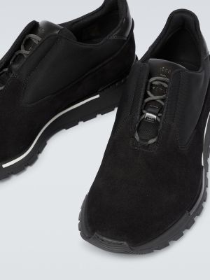 Sneakers in pelle scamosciata Berluti nero
