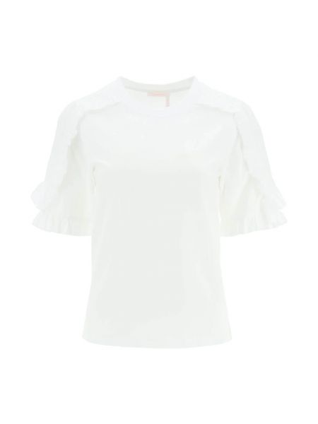 Biała koszulka z falbankami See By Chloe