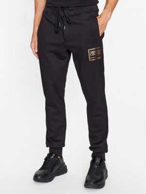 Priliehavé teplákové nohavice Versace Jeans Couture čierna
