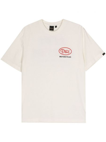 T-shirt Deus bianco
