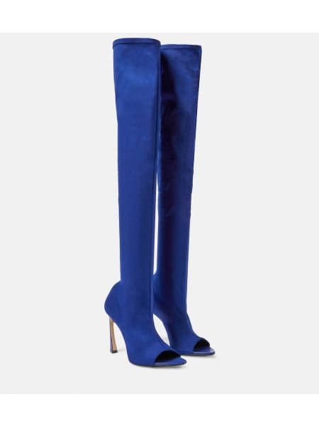 Ботинки с открытым носком Victoria Beckham фиолетовые