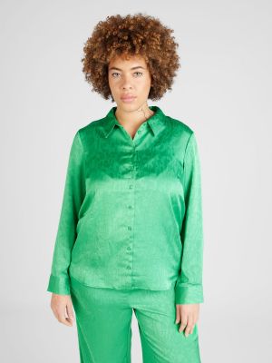 Блуза Vero Moda Curve зелено