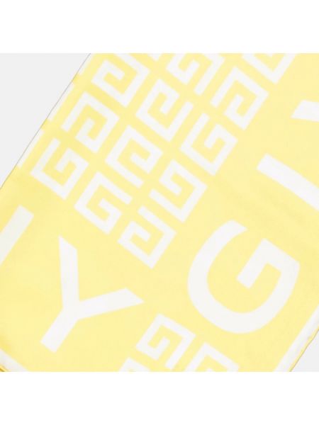 Bufanda de seda con estampado Givenchy amarillo