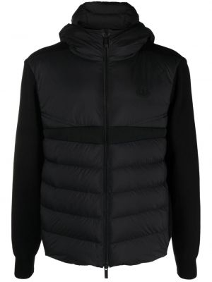 Bavlnená páperová bunda Moncler čierna