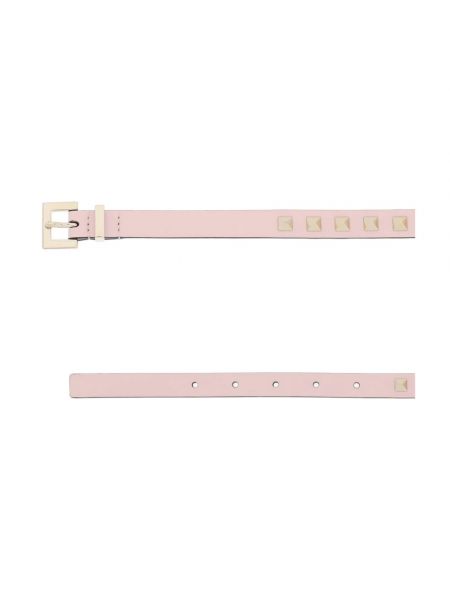 Cinturón de oro rosa Valentino Garavani rosa