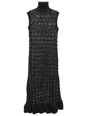 Robe mi-longue Ganni noir