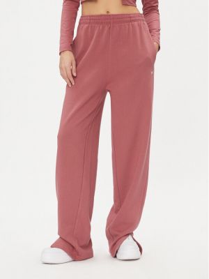 Spodnie sportowe Reebok różowe