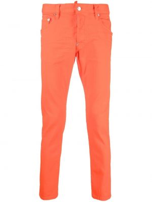 Jeans slim fit Dsquared2, arancione