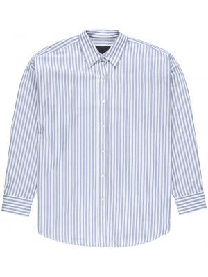 Pruhovaná bavlněná košile s knoflíky Nili Lotan - bílá