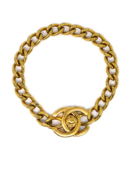 Zlatna narukvica Chanel Pre-owned zlatna
