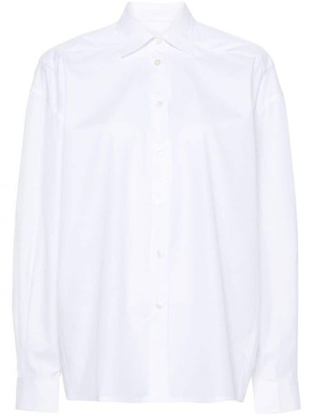 Βαμβακερό πουκάμισο Laneus λευκό
